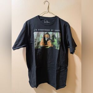 Disney’s Lion King Black Short Sleeve Tee with Scar Graphic Design